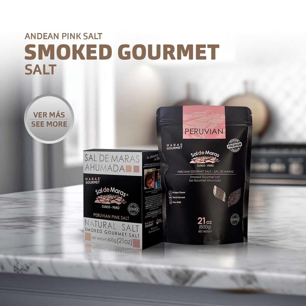 Peruvian Smoked Gourmet Salt gift box - naturally cold-smoked Andean salt UK