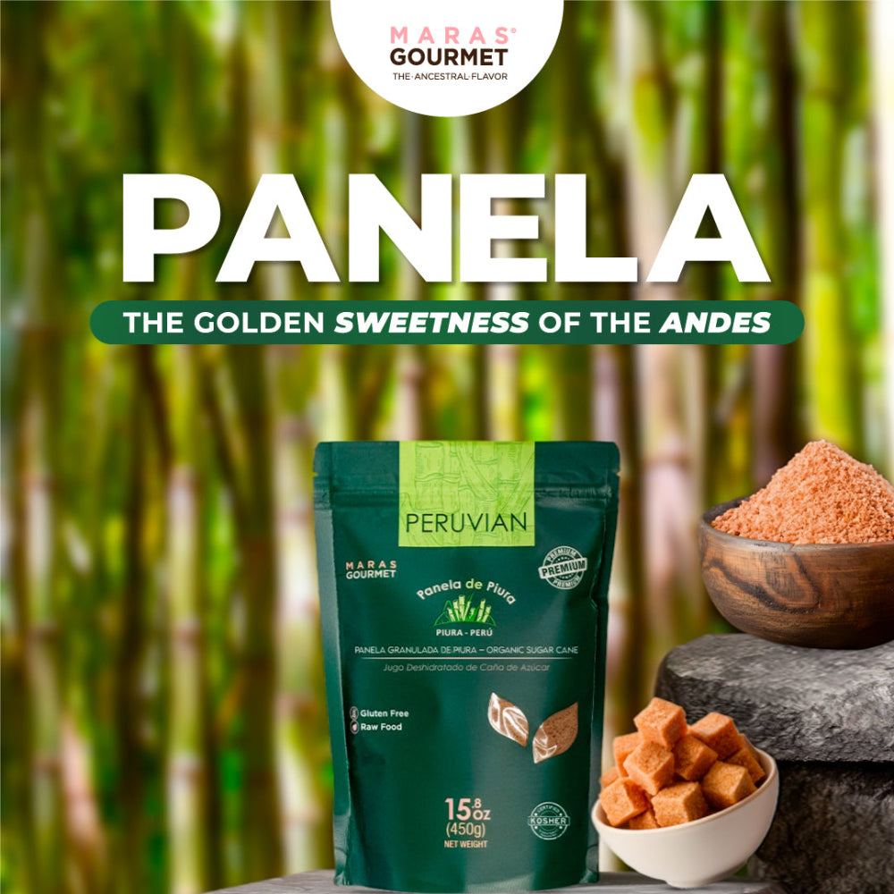 Peruvian Organic Panela Raw Cane Sugar - artisanal whole cane sugar from Peru Maras Gourmet UK