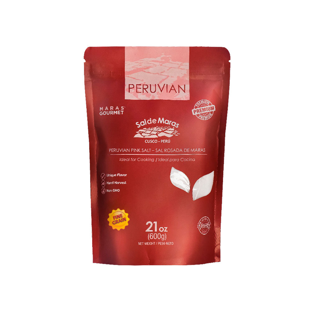 Peruvian Pink Fine Salt 600g bag - Maras Gourmet UK